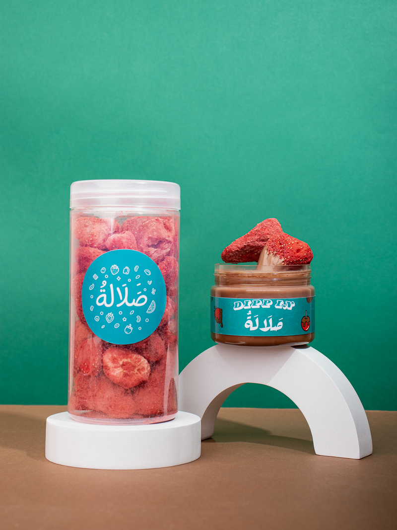 Strawberry with dipping chocolate